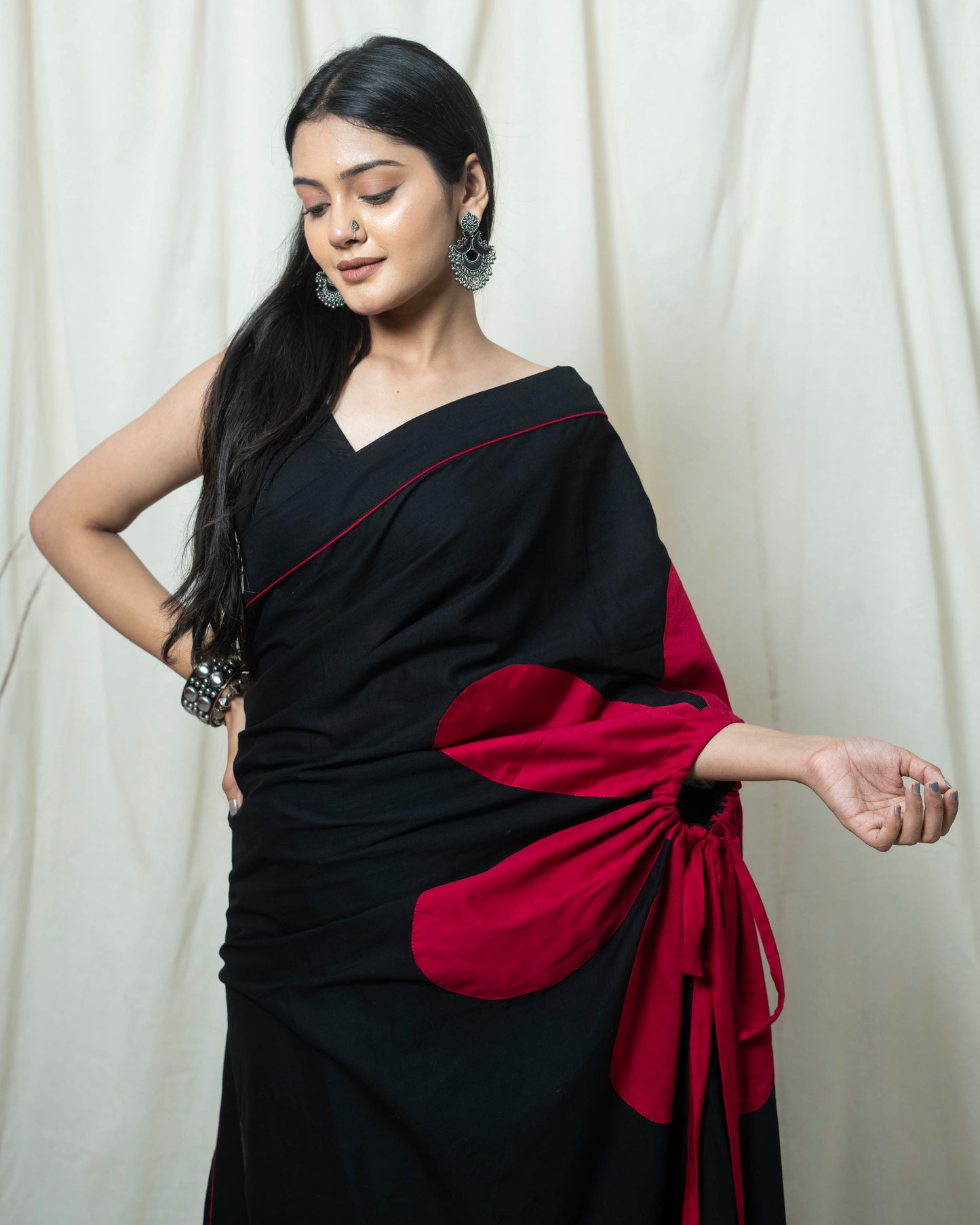 Pink Daisy Saree