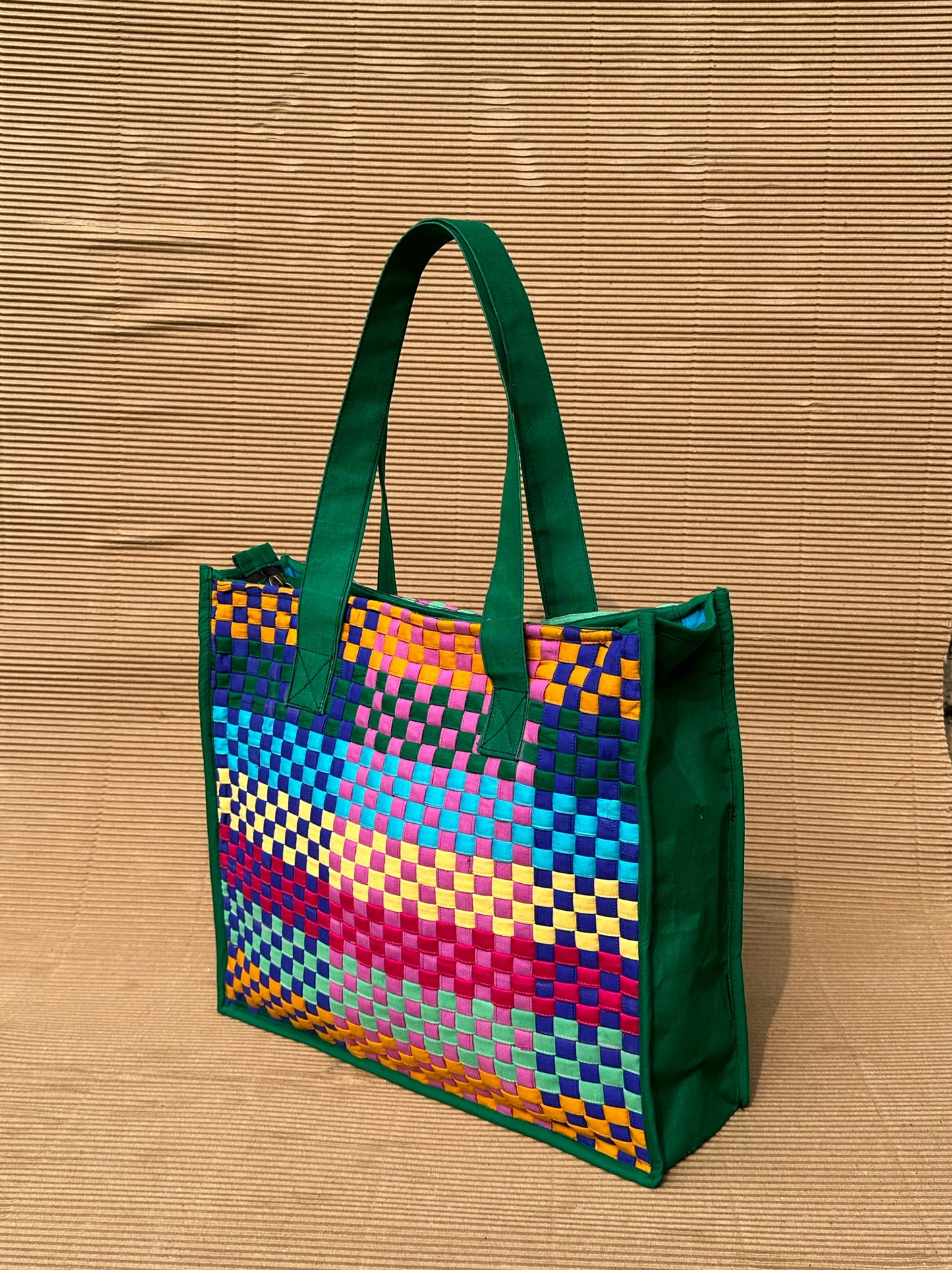 Rainbow Weaver Tote