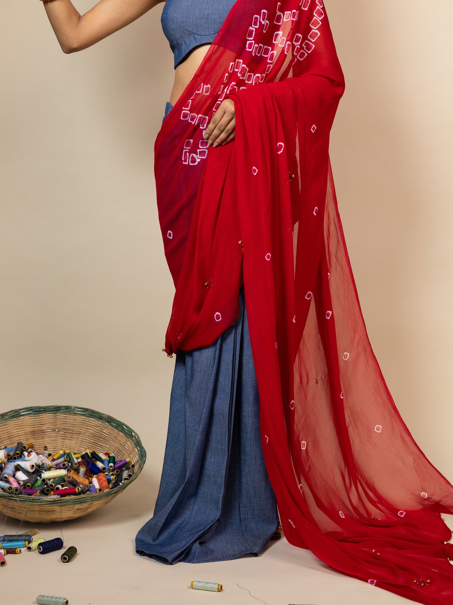 Sassy Denim Saree