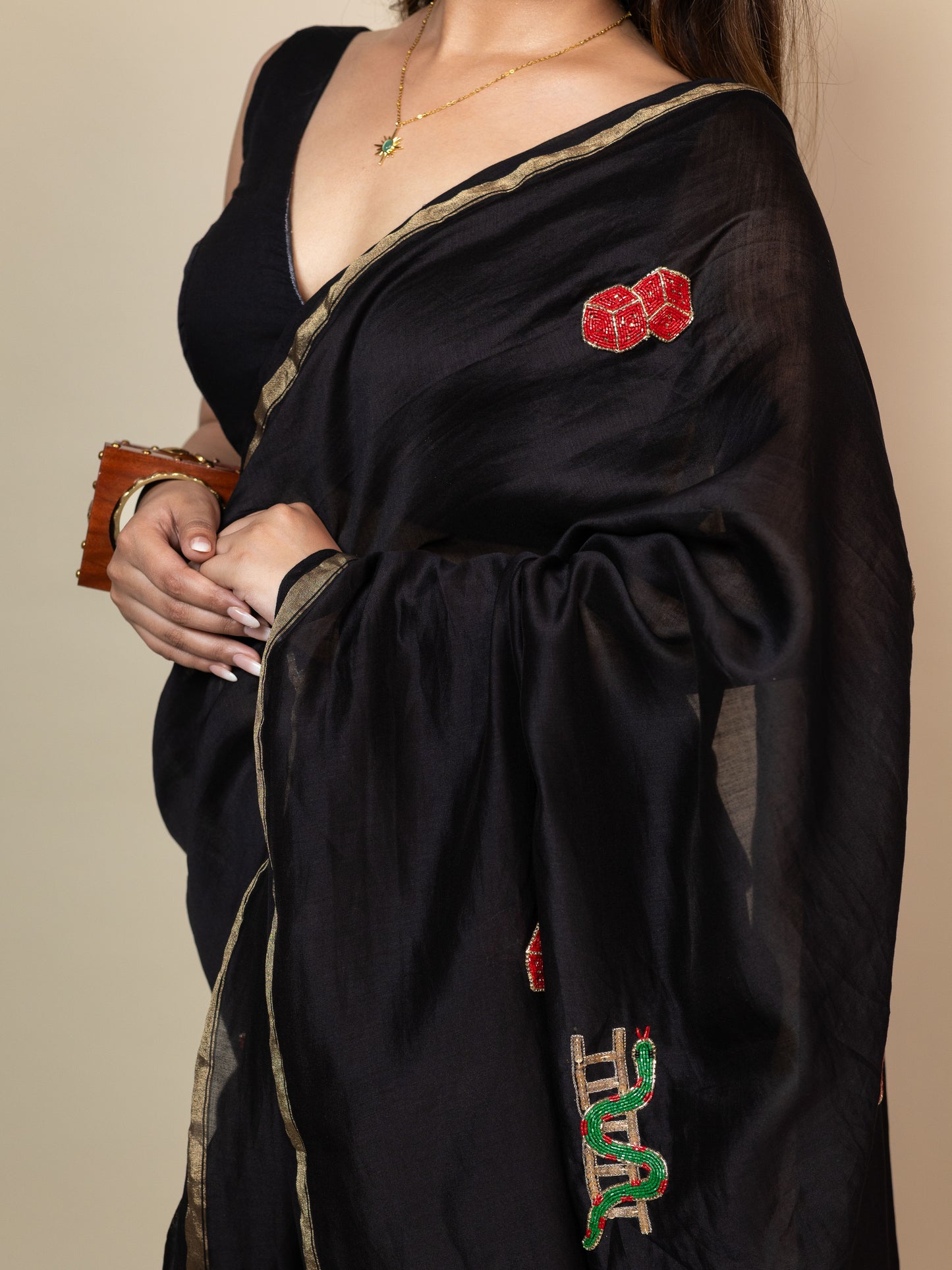 Snakes and Ladders Saree