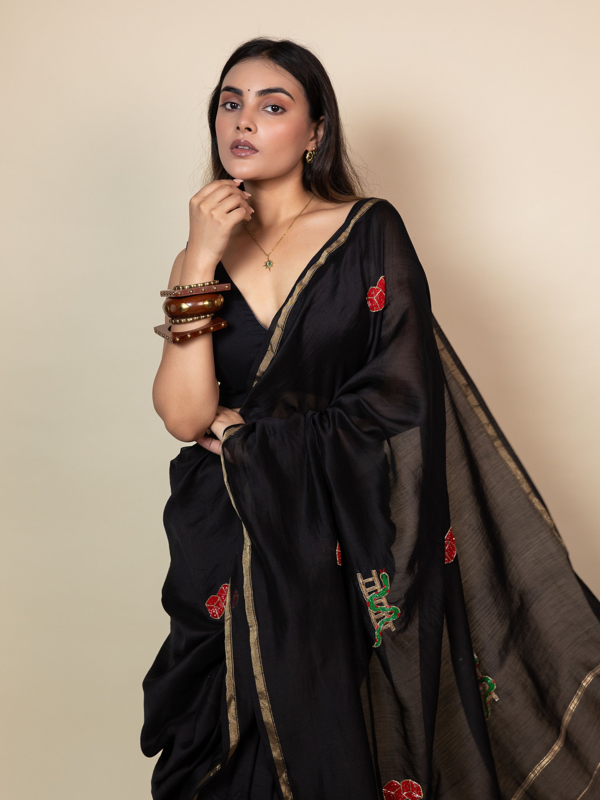 Snakes and Ladders Saree