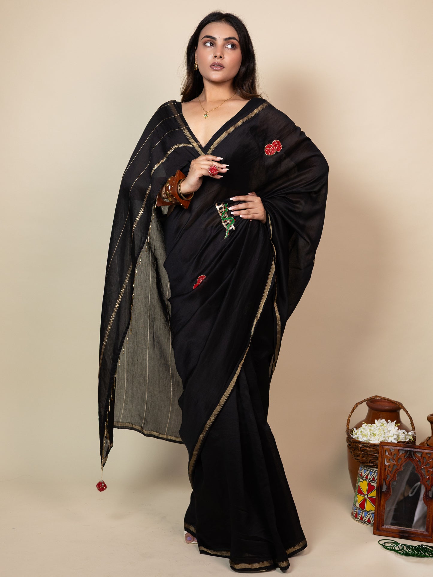 Snakes and Ladders Saree