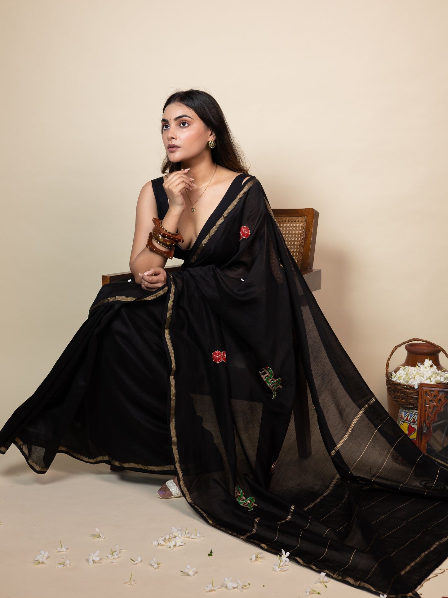 Snakes and Ladders Saree