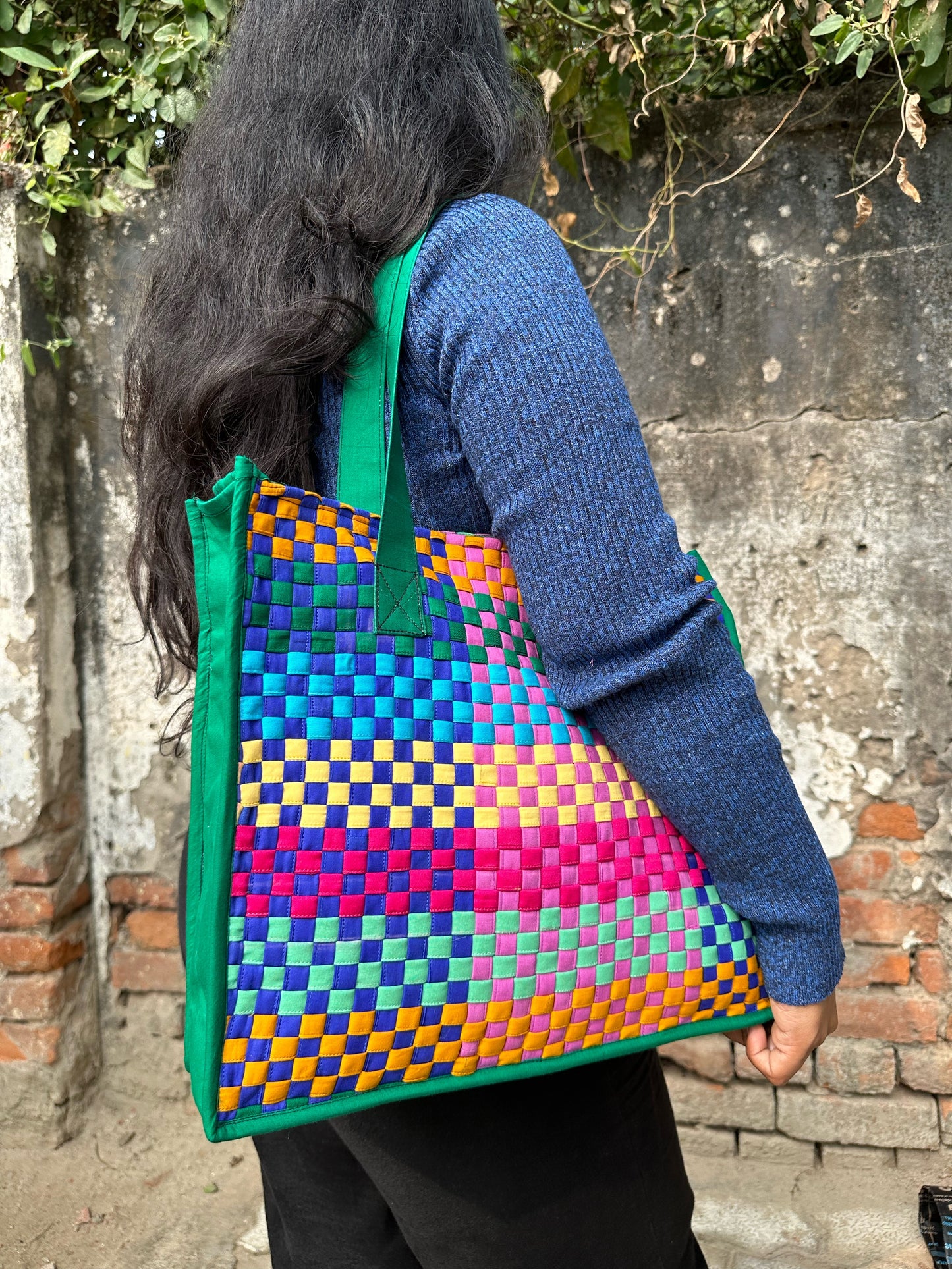 Rainbow Weaver Tote