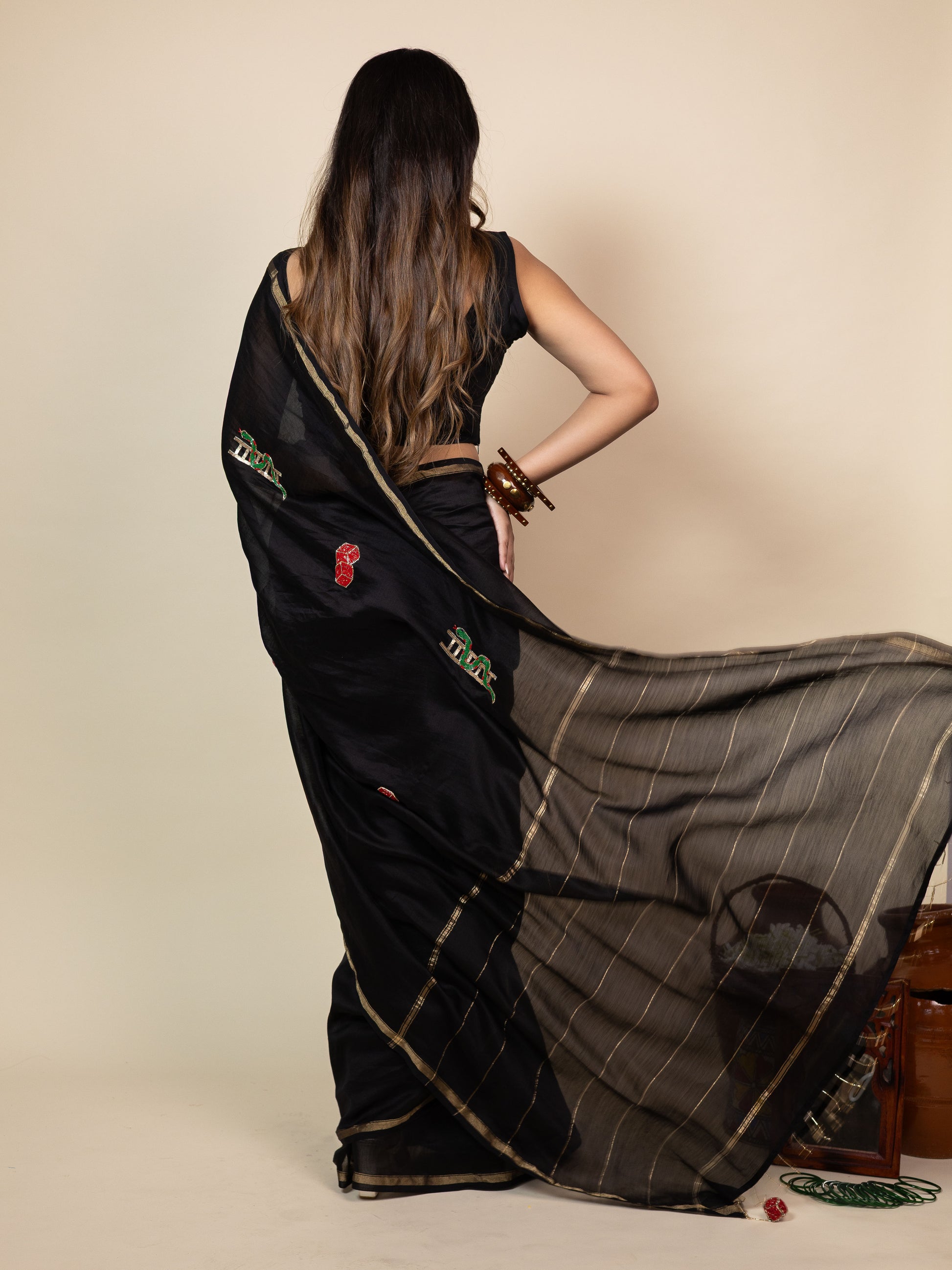Snakes and Ladders Saree