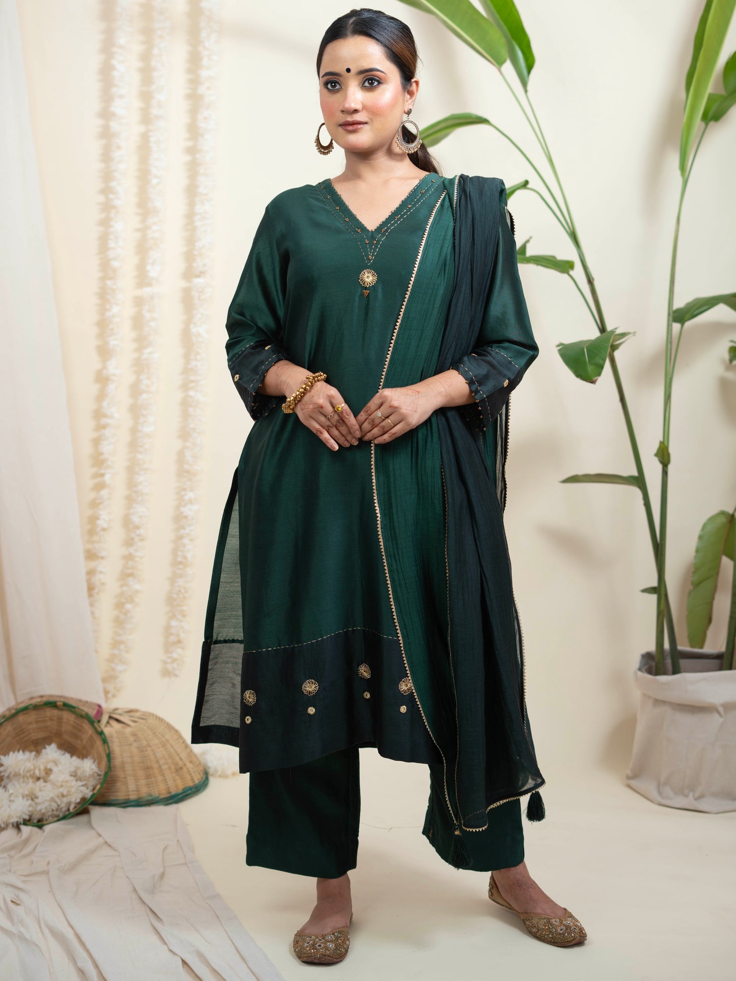 Ghazal Suit Set with Dupatta