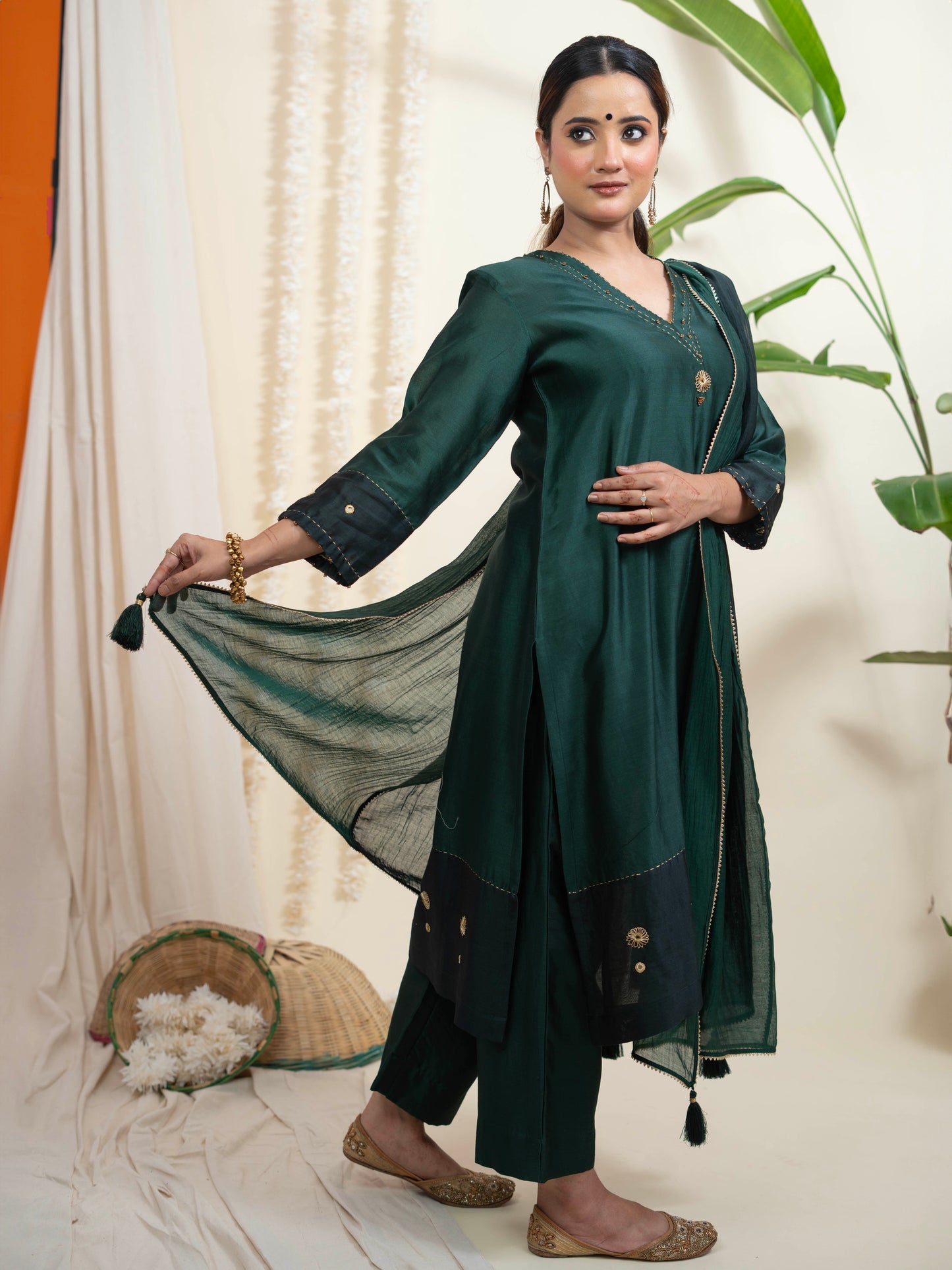 Ghazal Suit Set with Dupatta