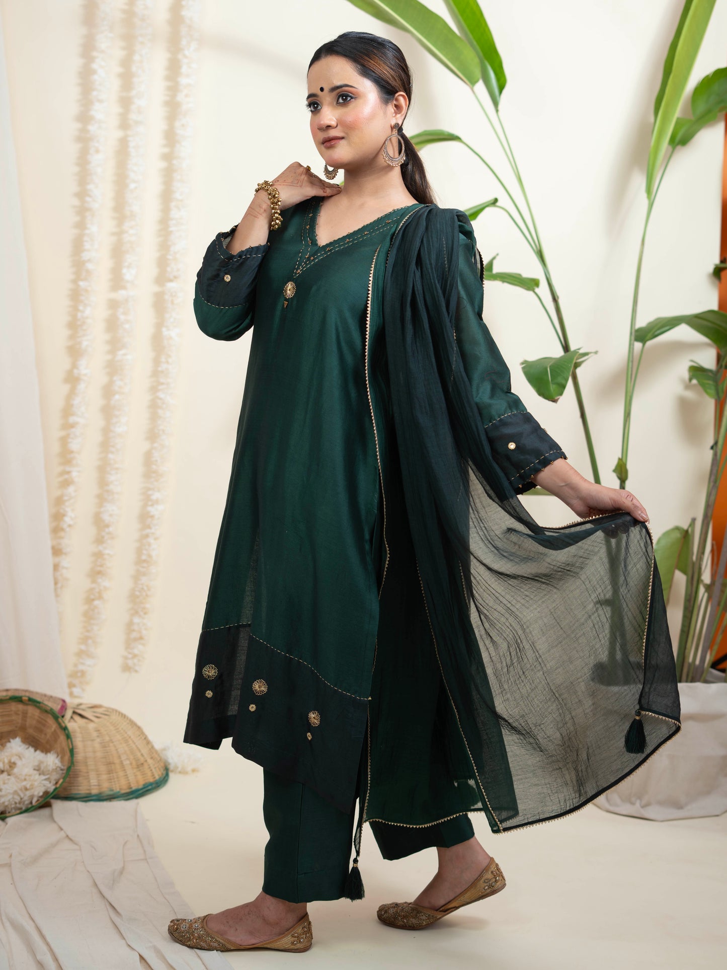 Ghazal Suit Set with Dupatta