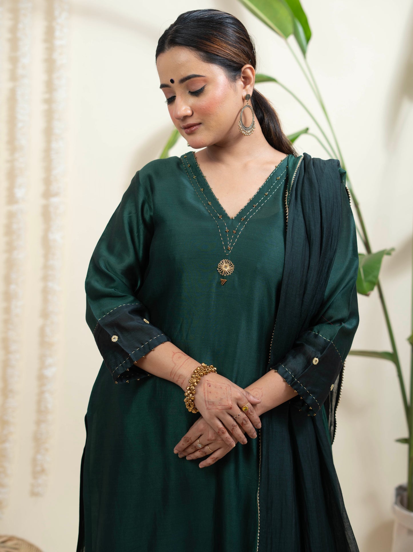 Ghazal Suit Set with Dupatta