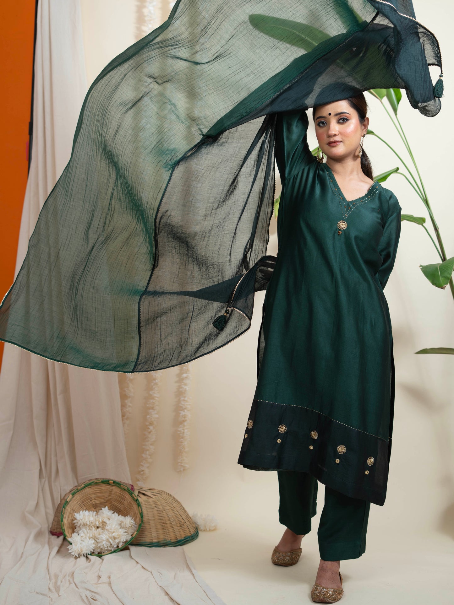 Ghazal Suit Set with Dupatta