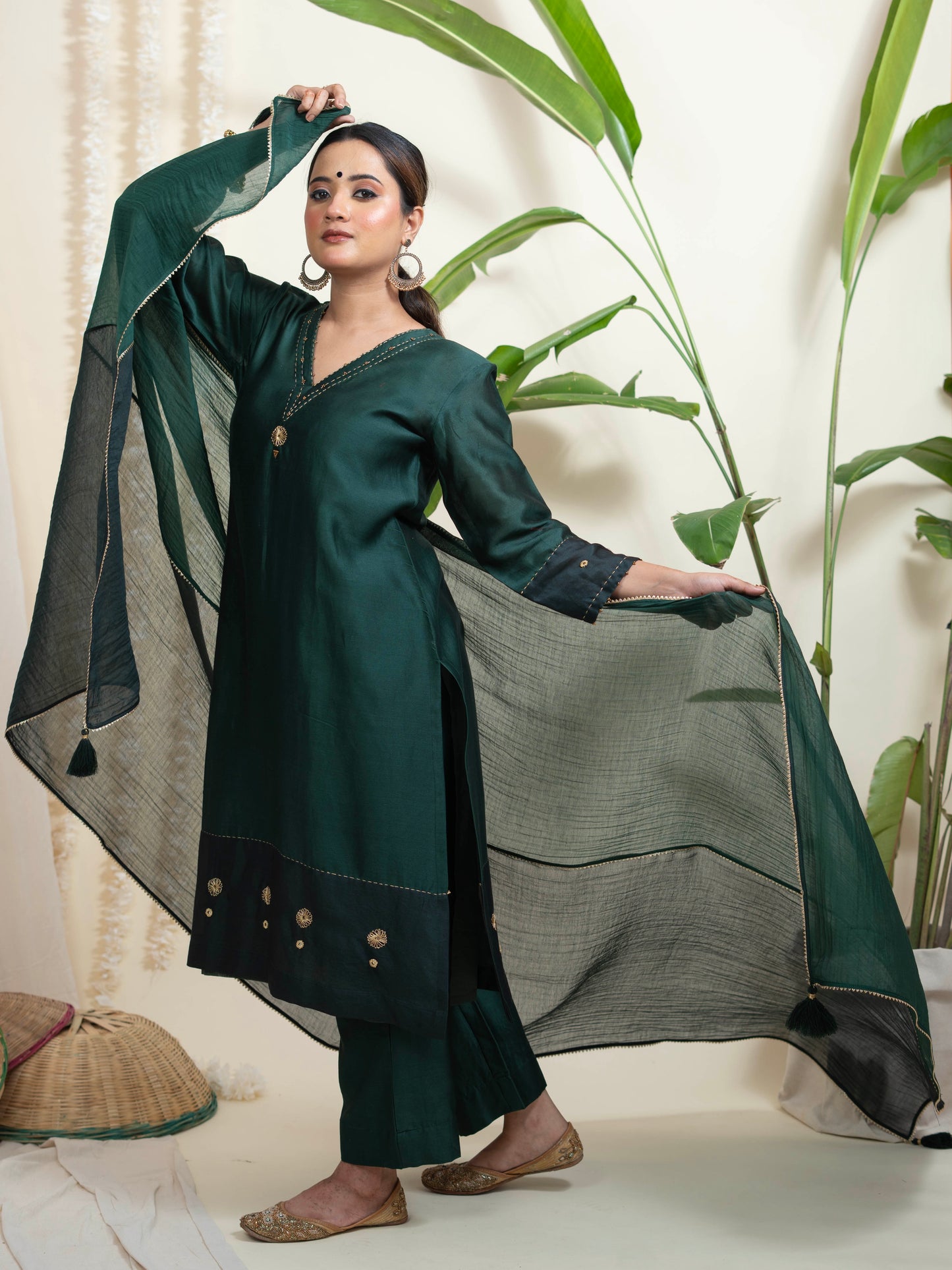 Ghazal Suit Set with Dupatta