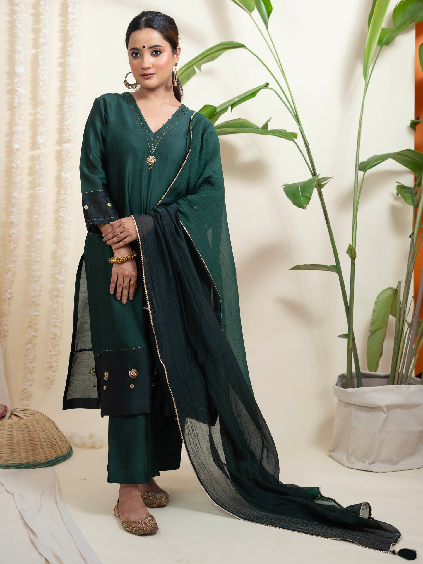 Ghazal Suit Set with Dupatta