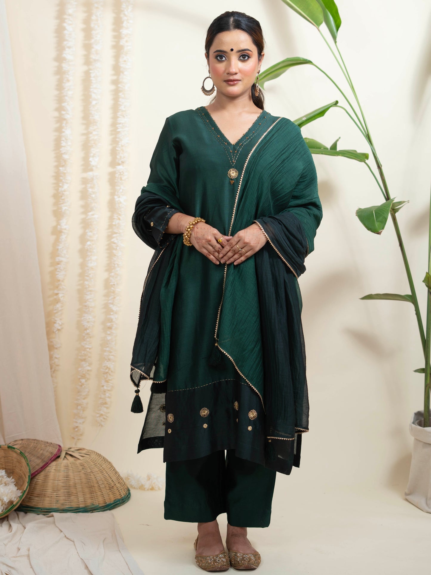 Ghazal Suit Set with Dupatta