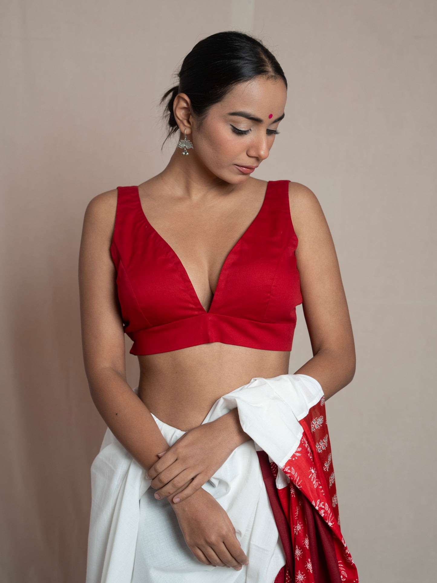 Red Atrangi Blouse