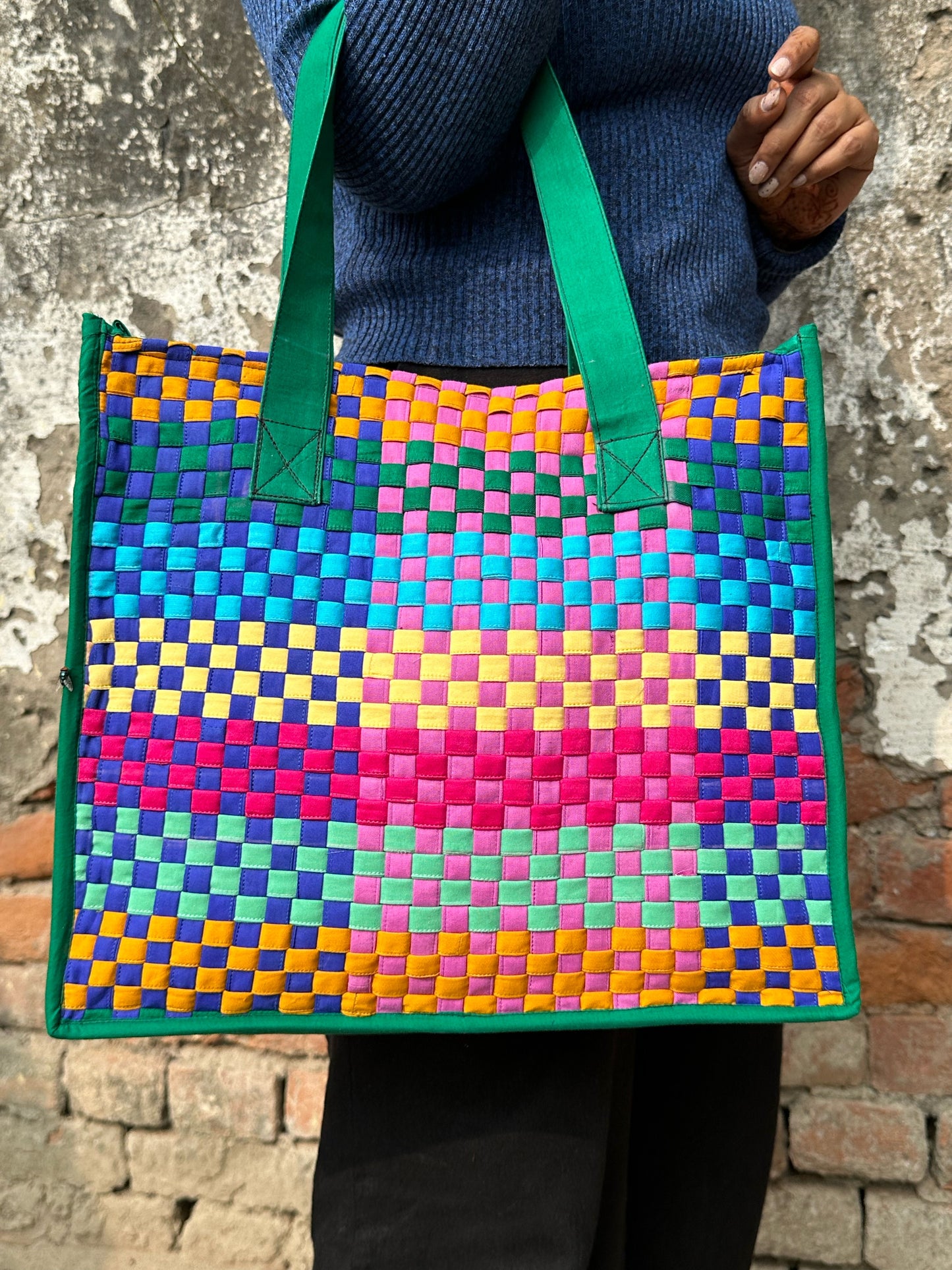 Rainbow Weaver Tote