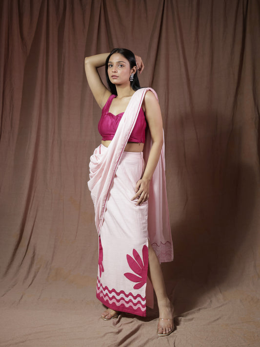 Rosy Predraped Saree