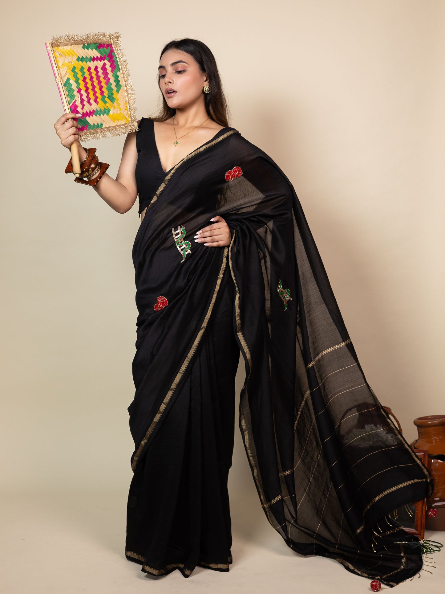 Snakes and Ladders Saree