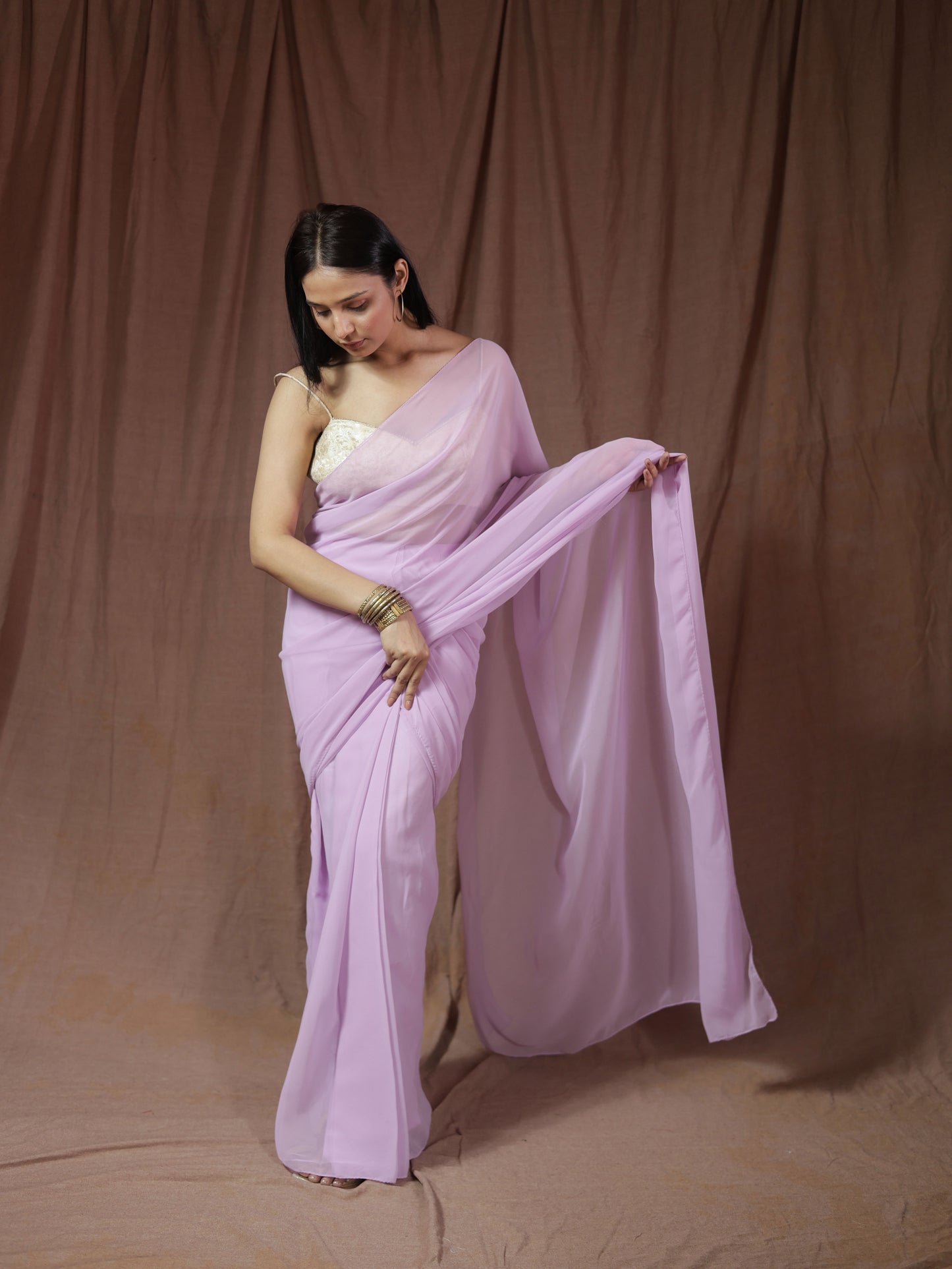 Yaamini Predraped Saree