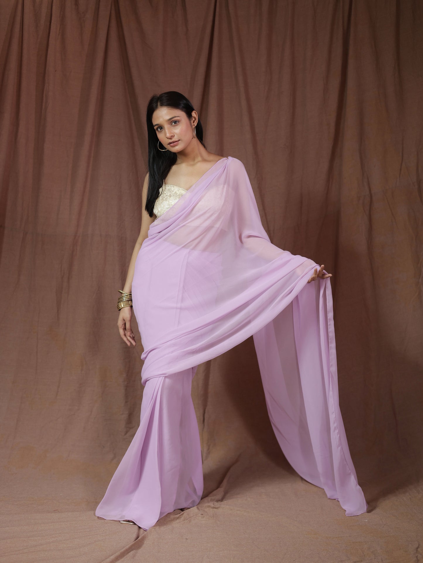 Yaamini Predraped Saree