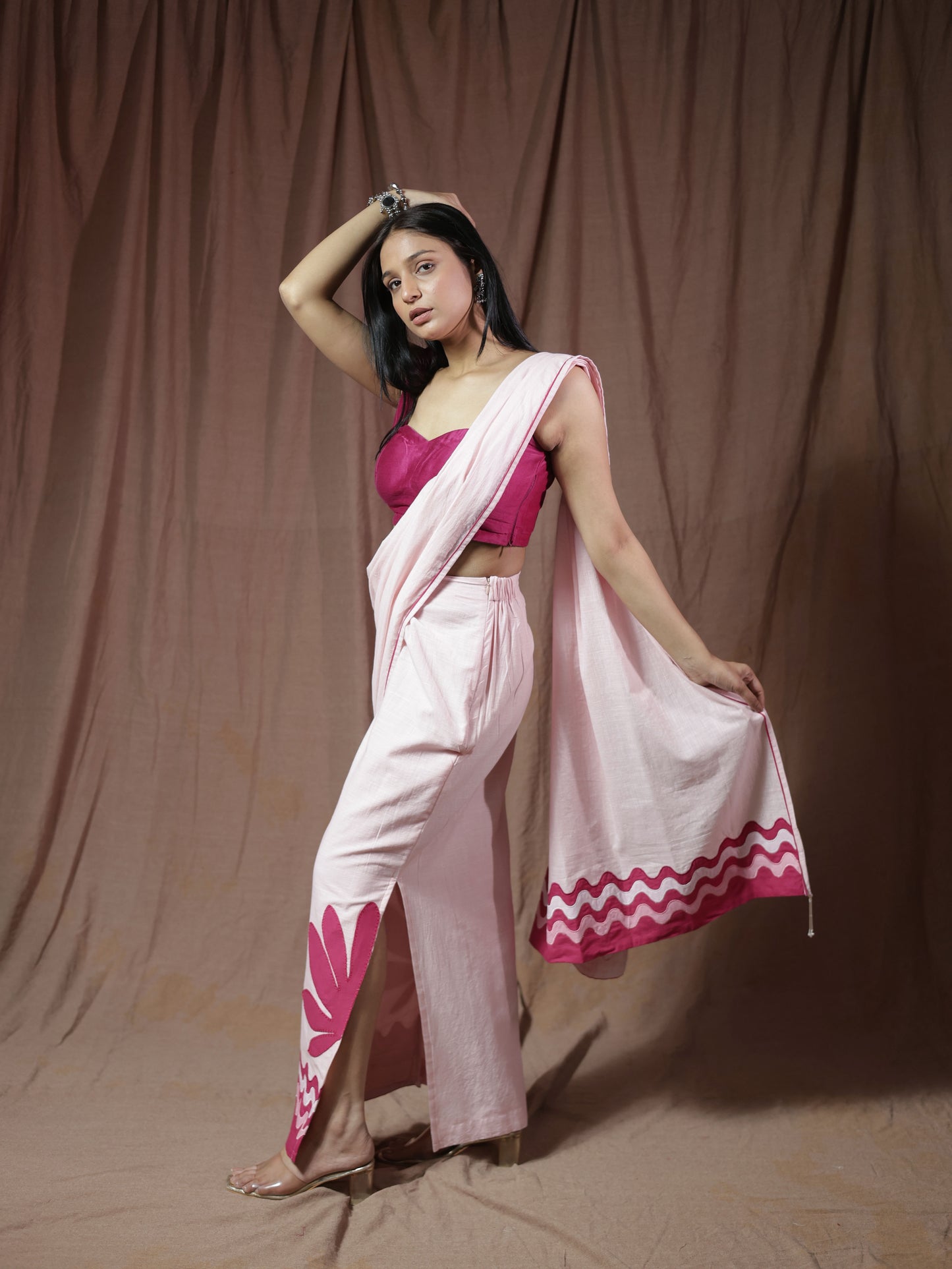 Rosy Predraped Saree