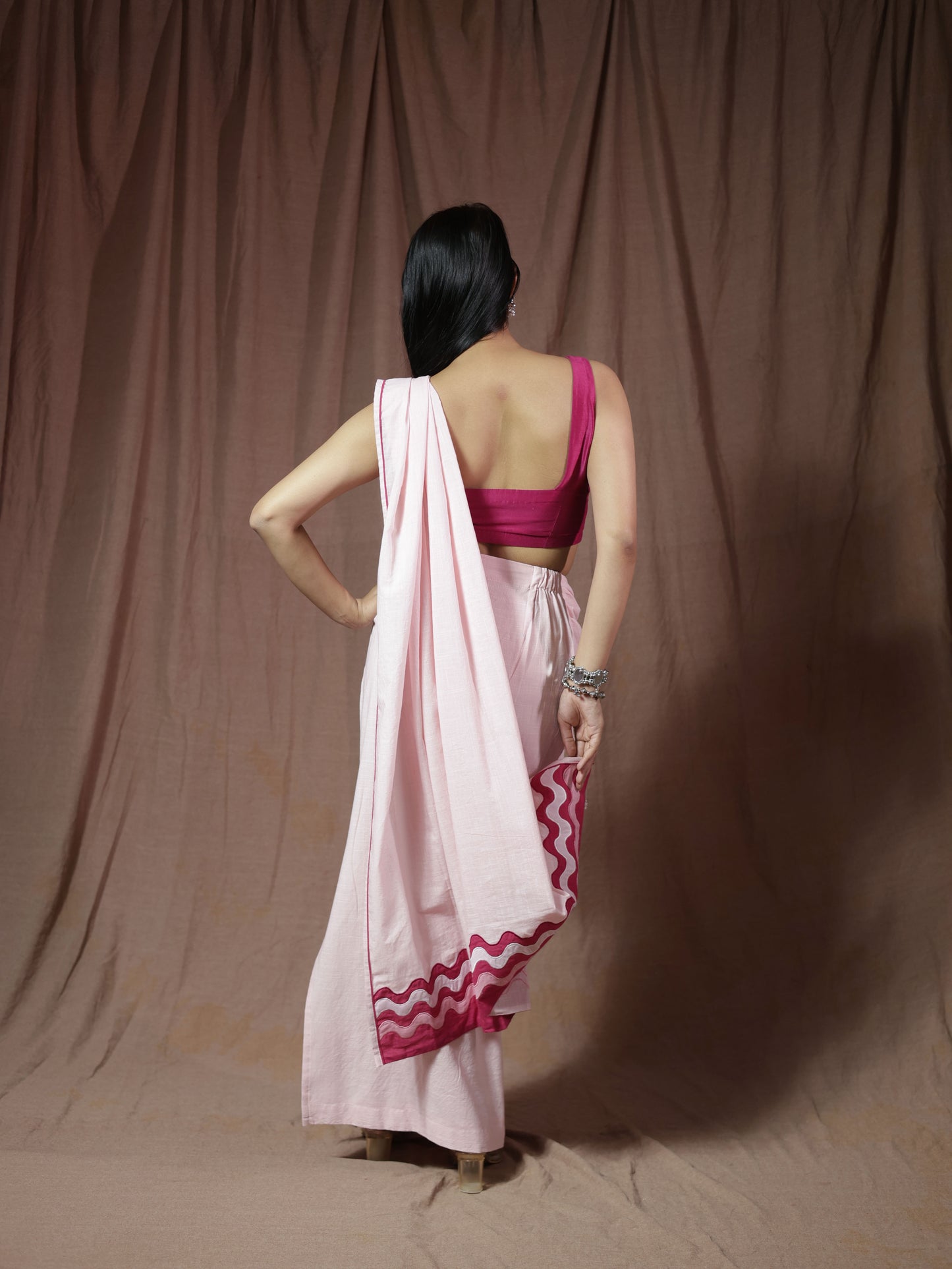 Rosy Predraped Saree