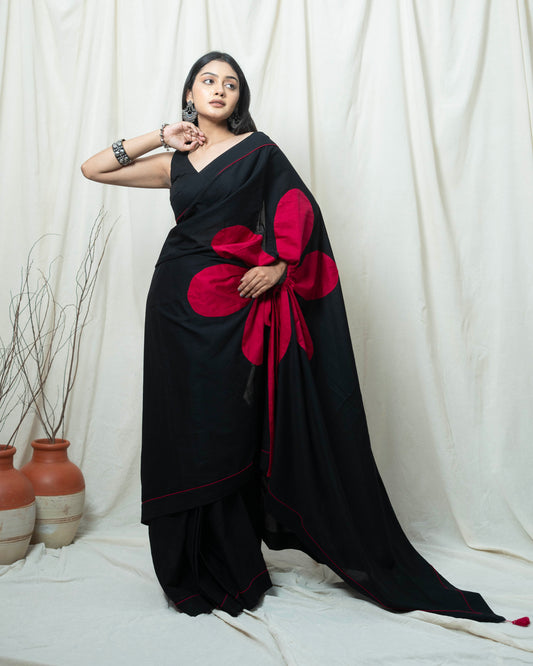 Pink Daisy Saree
