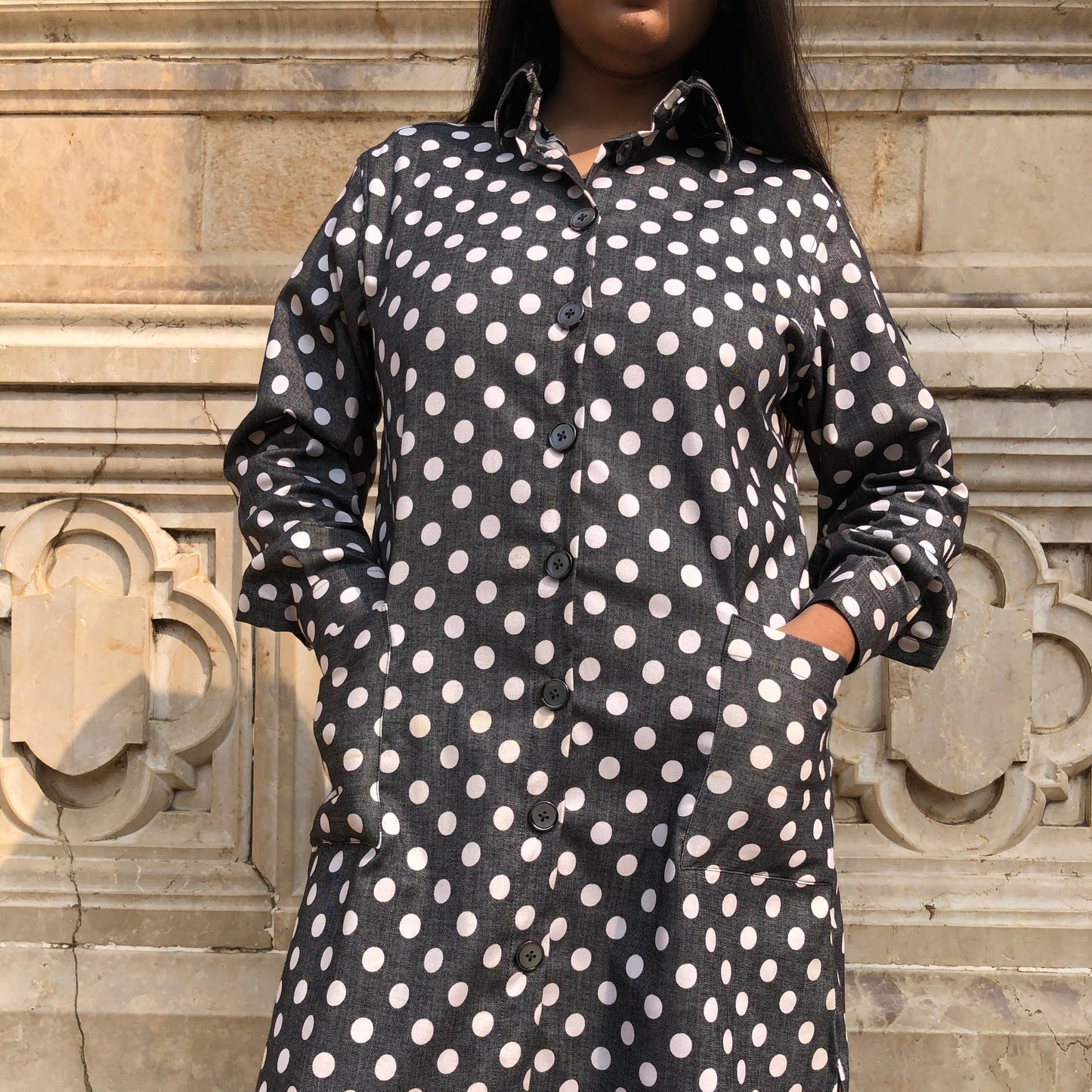 Dots Shirt Dress