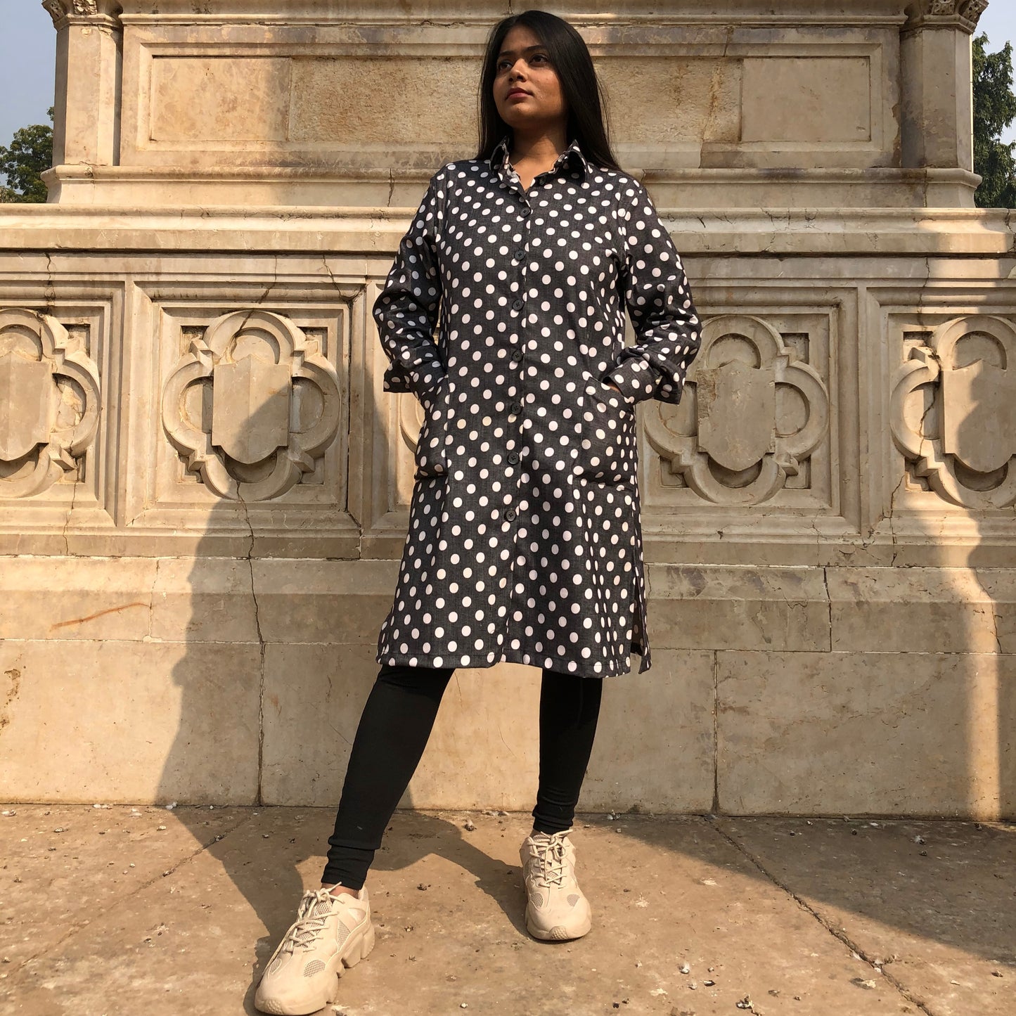 Dots Shirt Dress