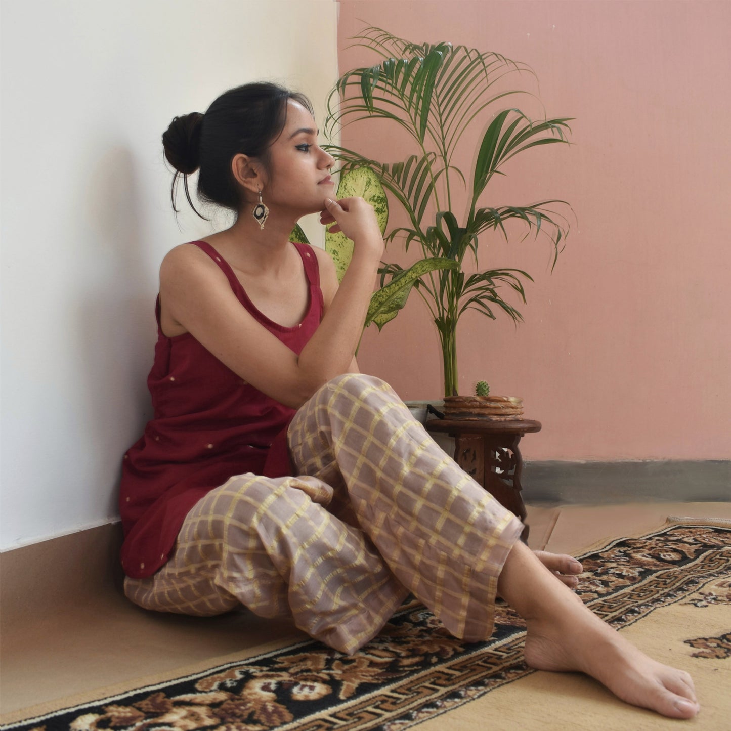 Maroon Kurti