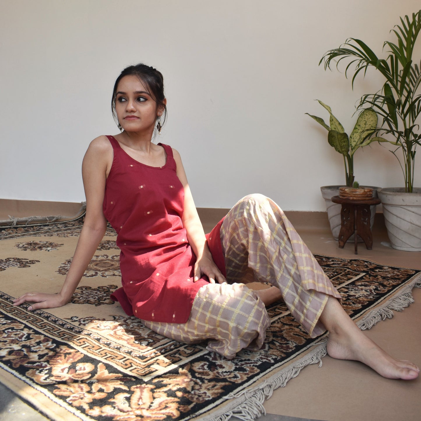 Maroon Kurti