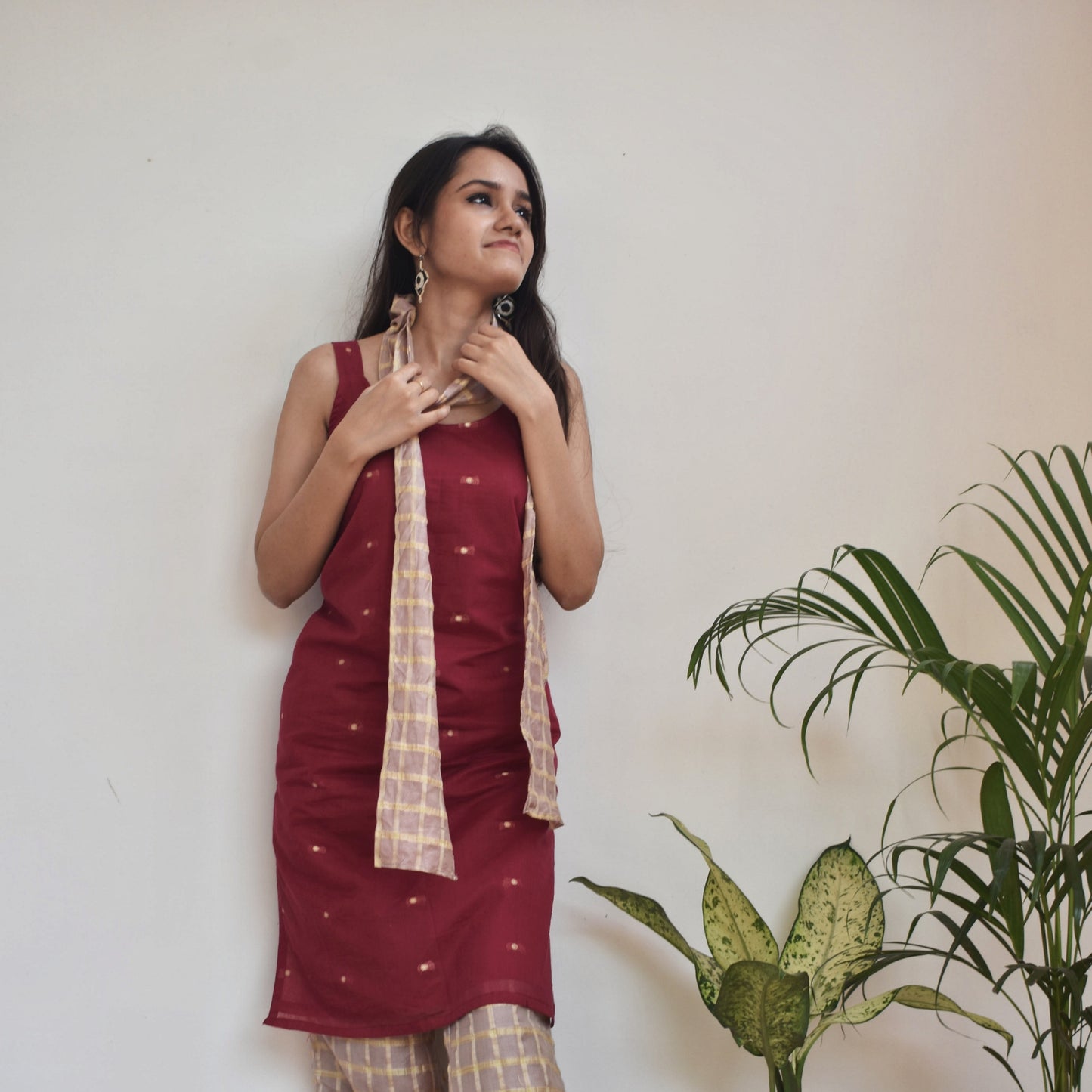 Maroon Kurti